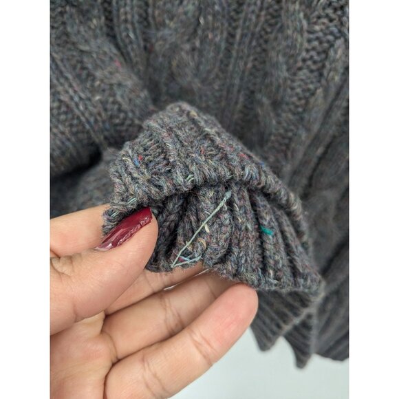 Vintage Fisherman Sweater Men Size XXL Pullover Chunky Knit Academia Wool Blend - Picture 3 of 9